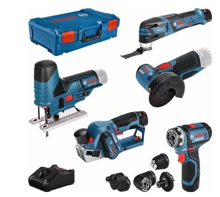 Bosch 5 Toolkit 12V Accu toolkit in XL-Boxx - 0615A0017D