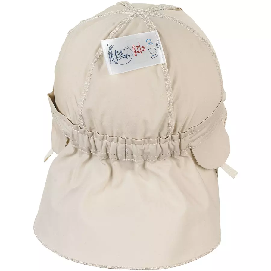 Sterntaler Schirmmütze mit Nackenschutz beige
