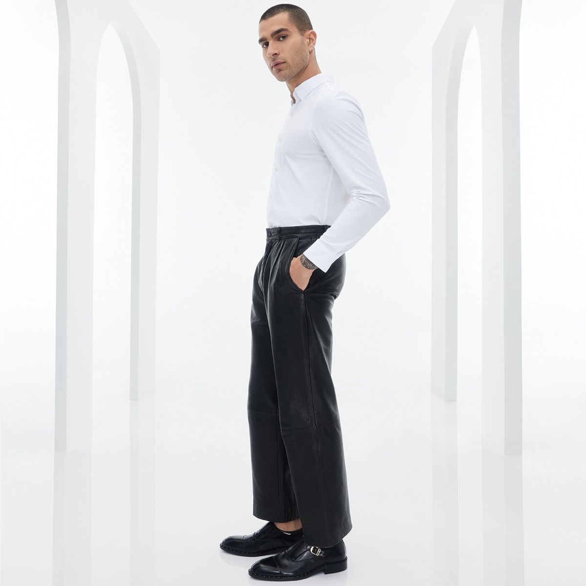 Ayan Black Men Dress Shoes
