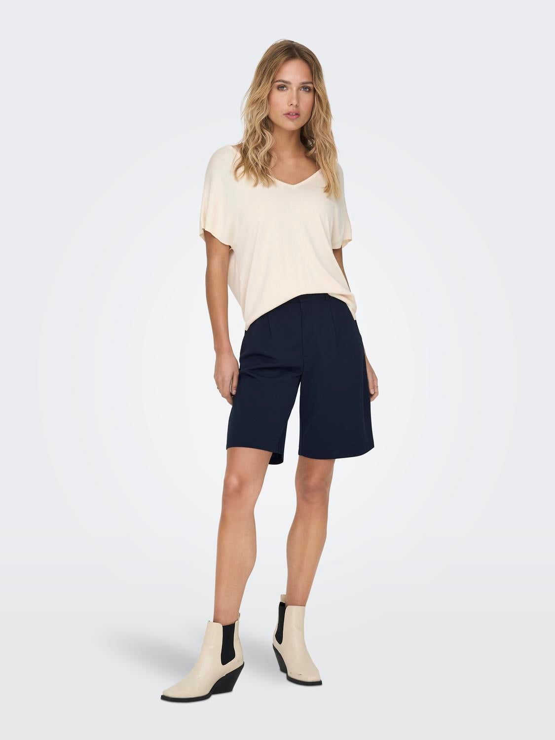 JDYTANJA Mittlere Taille Normal geschnitten City Shorts Sky Captain