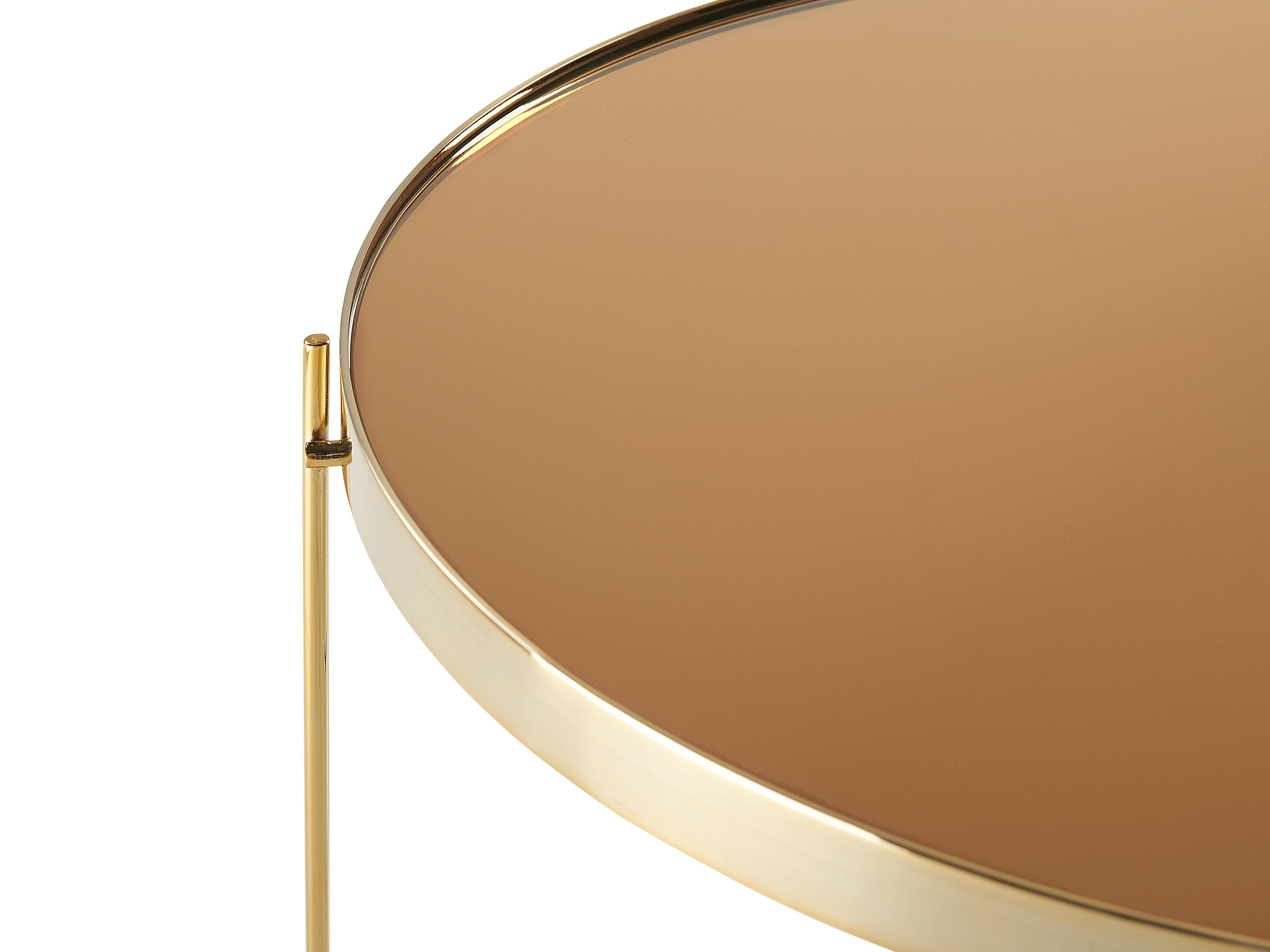 Bijzettafel LUCEA Veiligheidsglas Goud