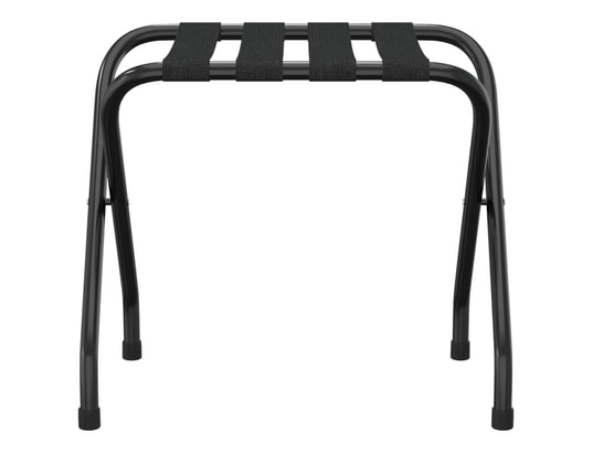 VIDAXL - Chariot de service de bagage Porte-bagages noir 56x40x49 cm