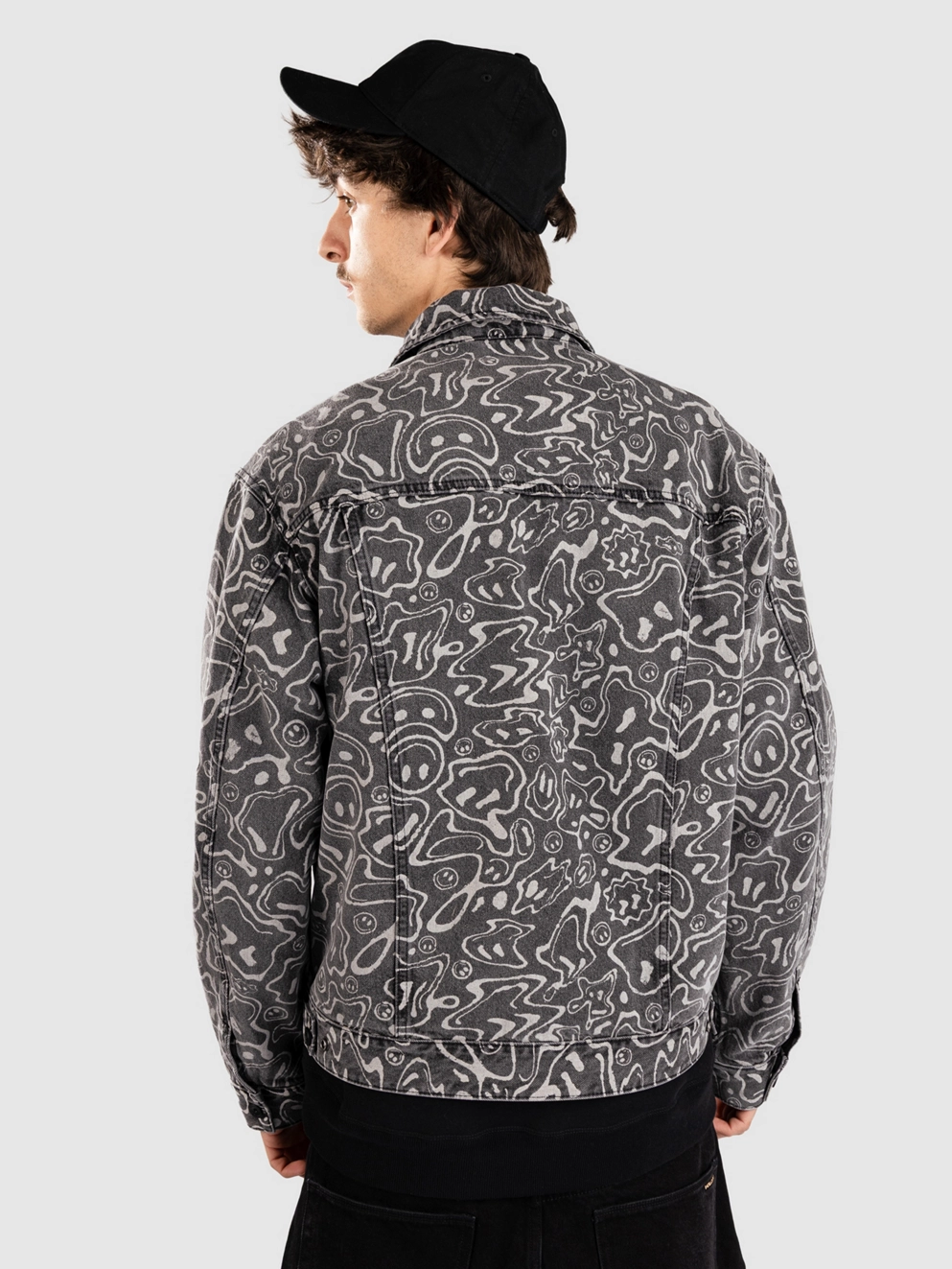 Volcom Fa F Rygalski Denim Jacket black print