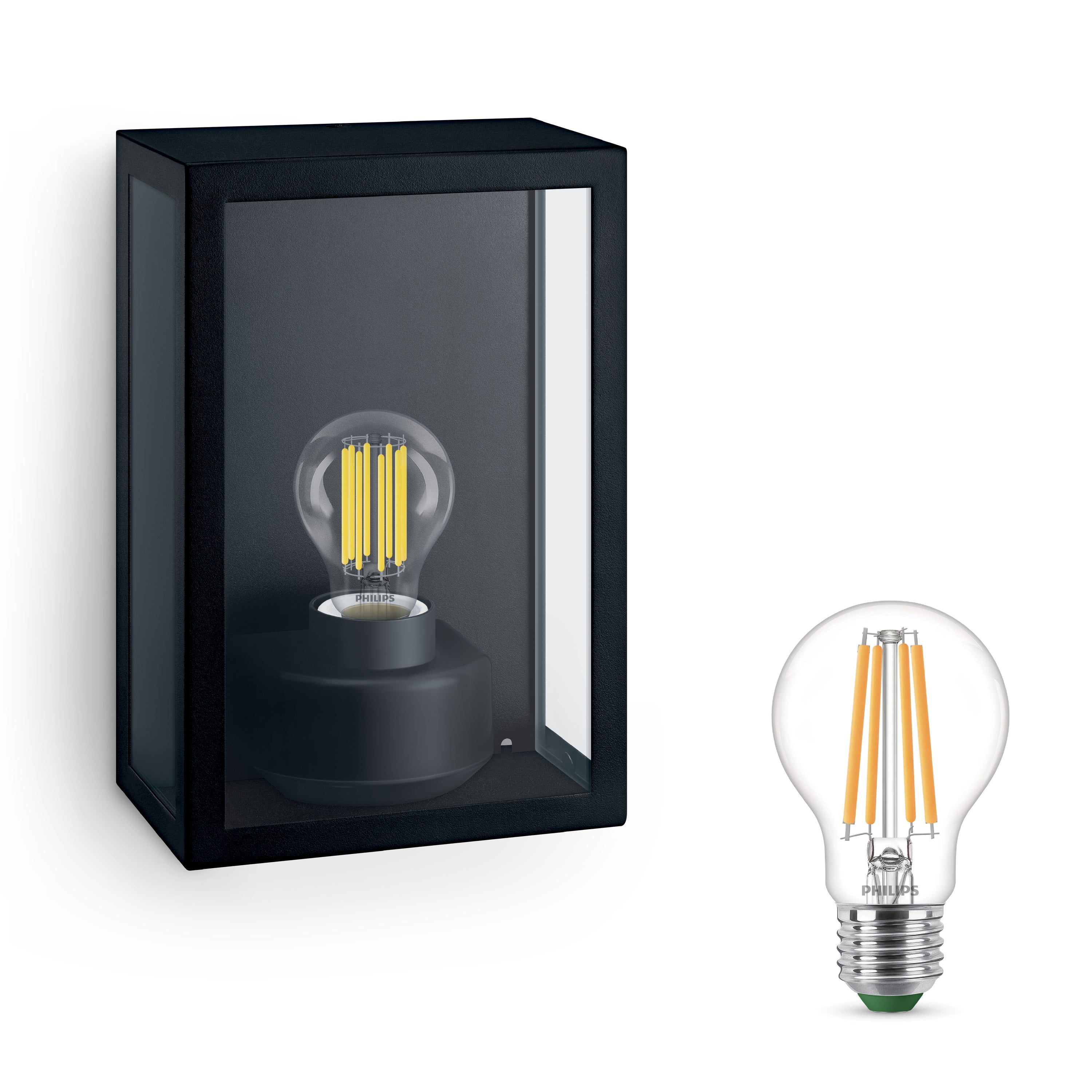 Philips Alzor Wandlamp - Incl. Philips Ultra Efficient LED Lamp E27