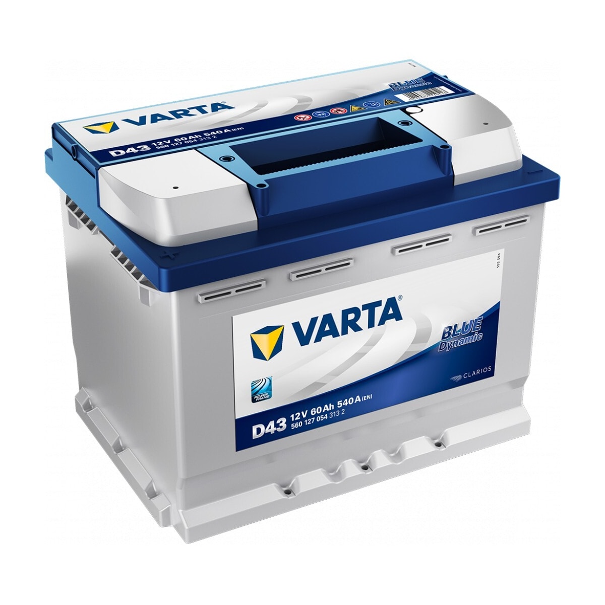 VARTA Blue Dynamic Batteri 12V 60AH 540CCA (242x175x190/190mm) +venstre D43