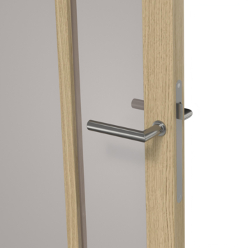 Arne & Bodil binnendeur ABE108 brons glas - licht eiken houtlook afwerking