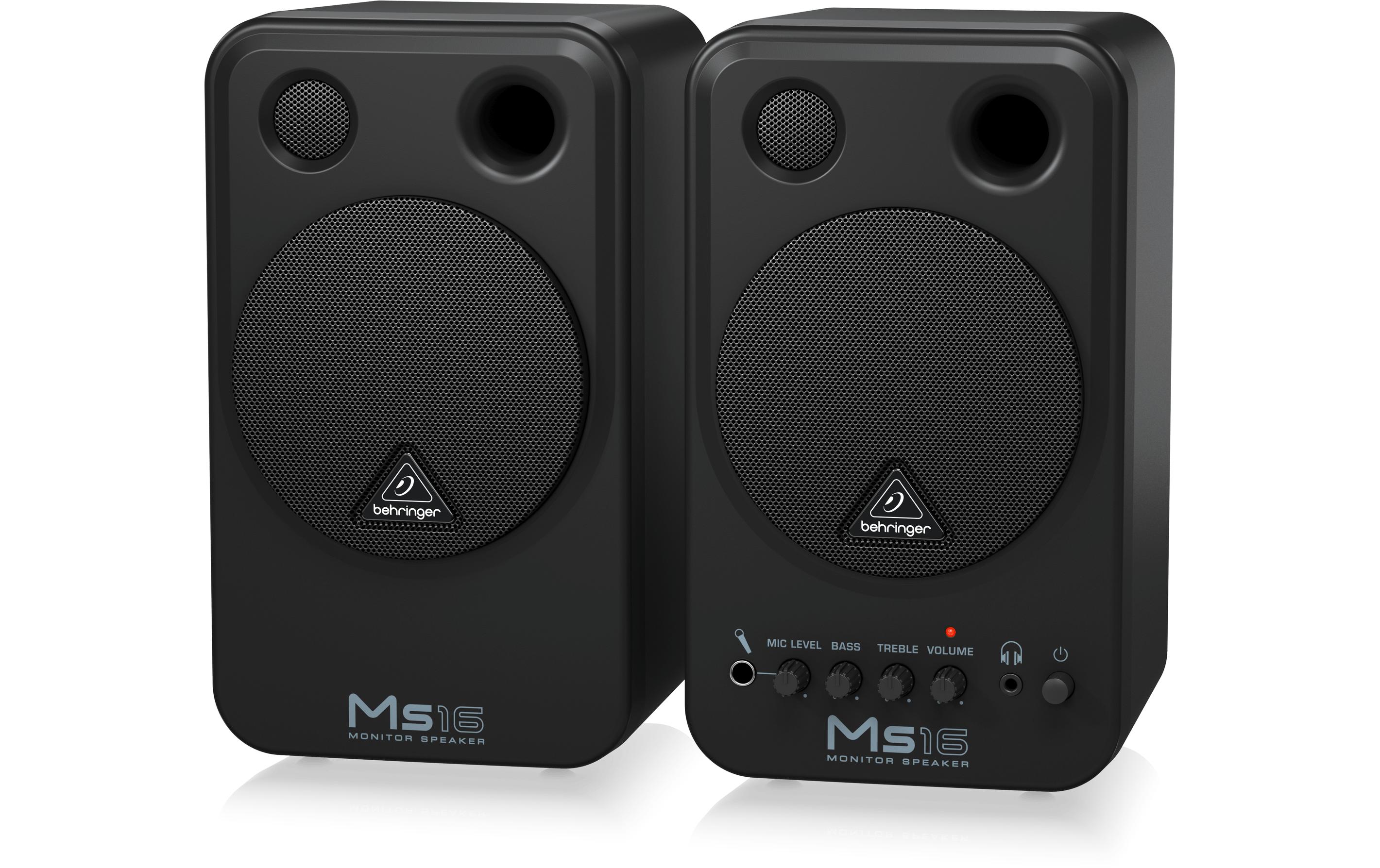Studiomonitore MS16 Schwarz2-Wege-Studiomonitor, Paar