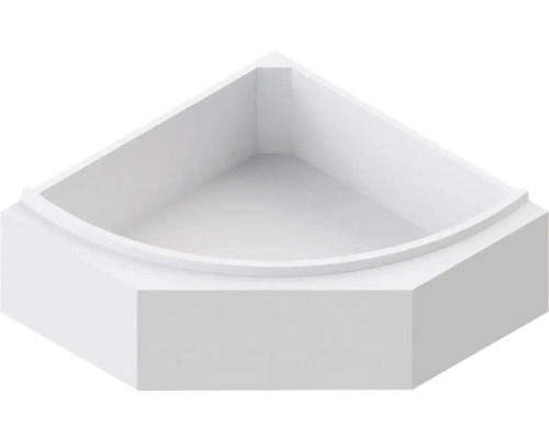 Badkuipset OTTOFOND Samba 140 x 140 cm wit glanzend 860021