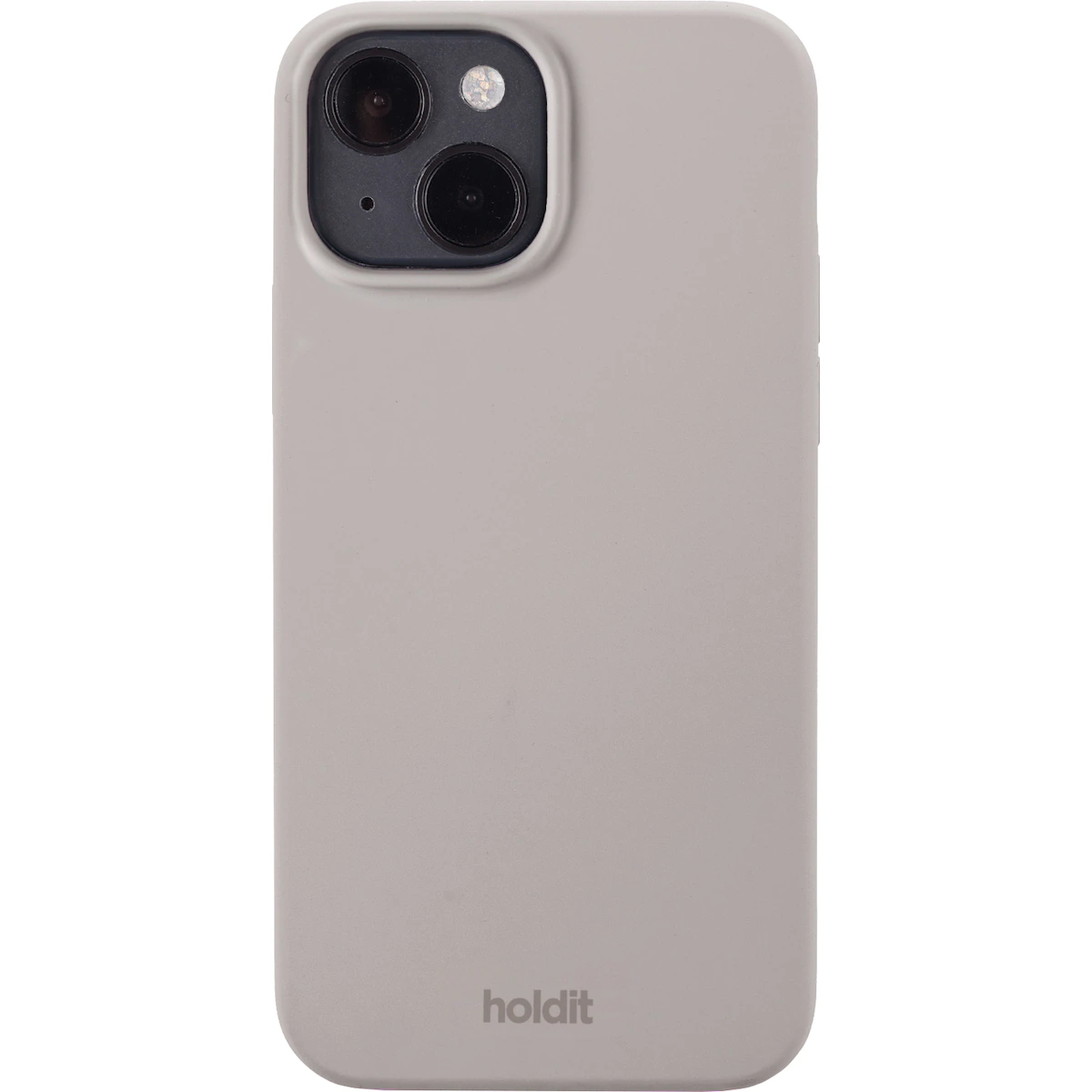 Holdit Silicone iPhone 15 deksel (grå)