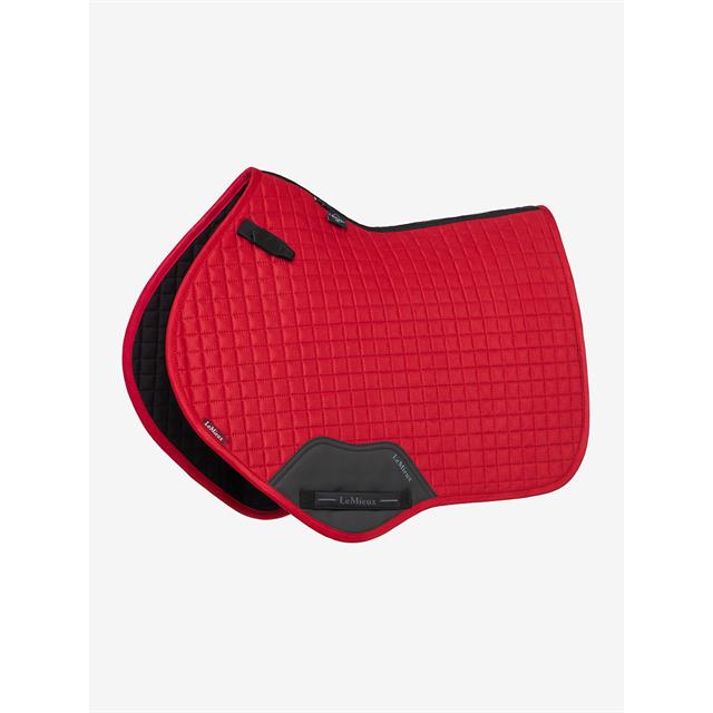 Zadeldek LeMieux Suède Close Contact Square Springen Rood
