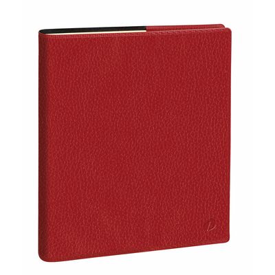 Agenda Marlow Executif Prestige avec répertoire - 1 semaine sur 2 pages - 16 x 16 cm - rouge bordeaux - Quo Vadis