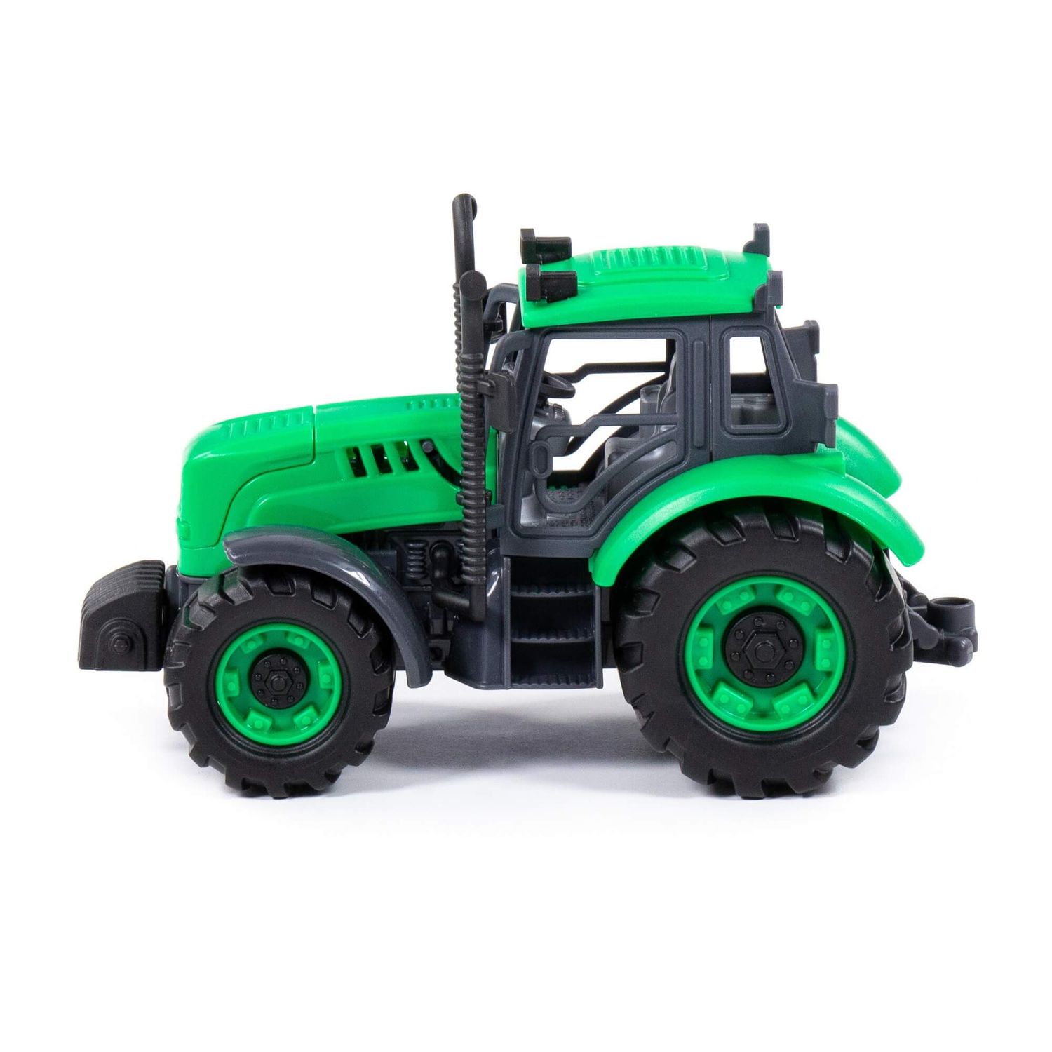Polesie Spielzeug Traktor 91222 Schwungantrieb Motorhaube aufklappbar ab 3 Jahre grün