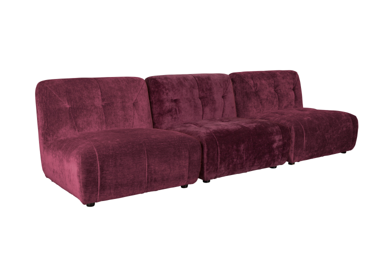 Dutchbone Giada 3-zits bank Plum