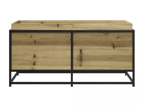 Jardinière bac lit surélevé bois marron 100 x 40 x 50 cm 02_0037267
