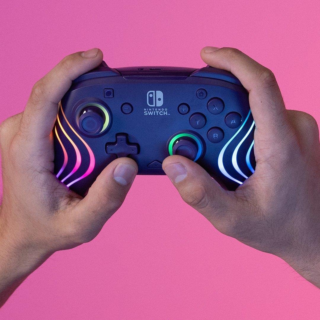 PDP Afterglow™ Wave Nintendo Wireless Controller: Purple with Motion