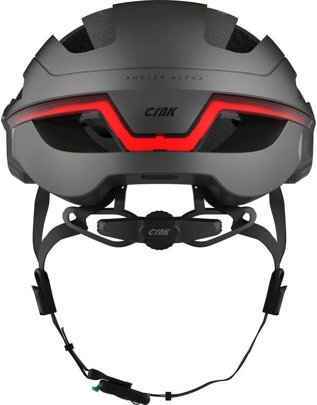 CRNK Angler Alpha Fietshelm - Metallic Black - Lichtgewicht - LED Verlichting