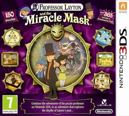 Professor Layton and the Miracle Mask - Nintendo 3DS (brukt)