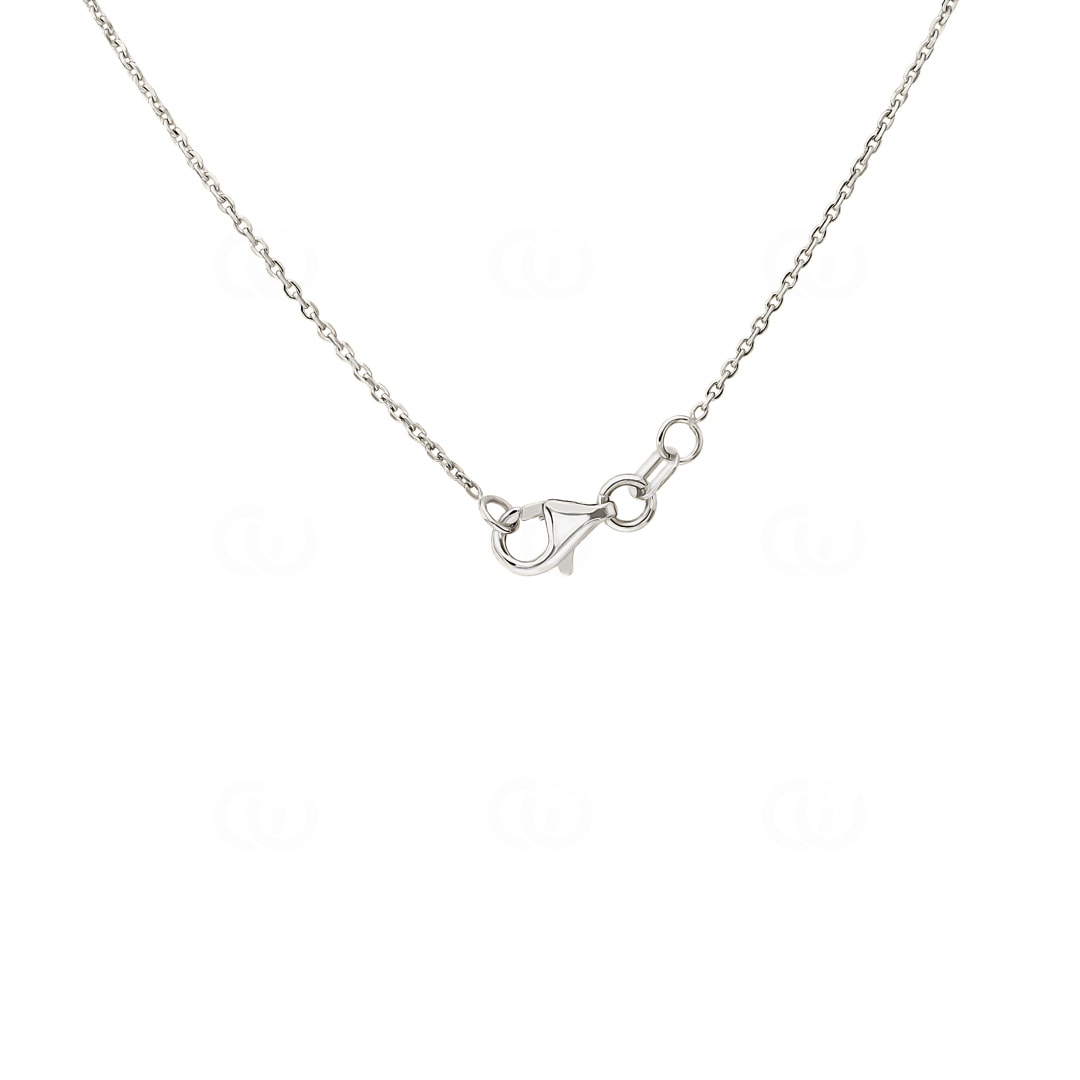 Collier mit Anhänger 750/18 K Weissgold mit Diamant 0.03 ct H/si by CHRISTIAN