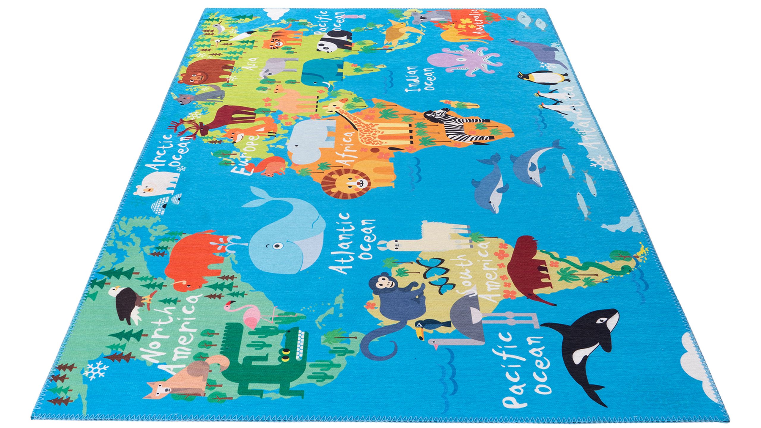 Vloerkleed 233 World Map Torino Kids