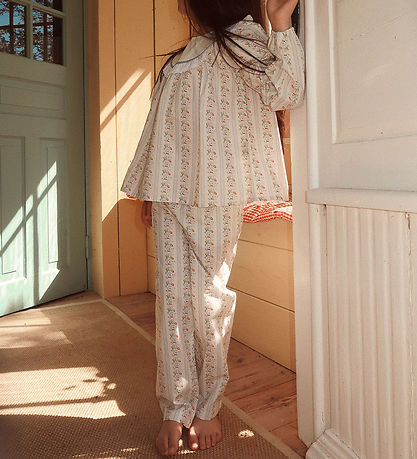 Flöss Hosen - Abigail - Soft White/Hell Blue