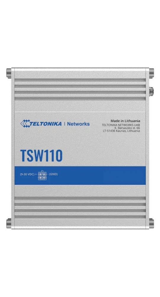 Teltonika DSL/WLAN Module TSW110 L2 Unmanaged Switch Silber