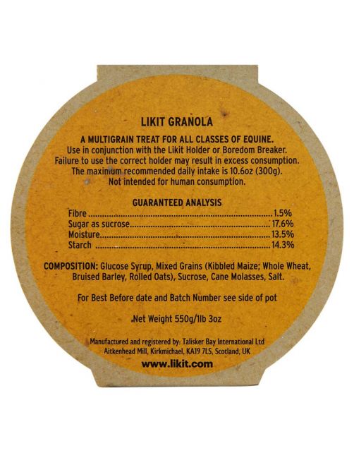 Likit Granola - Paardensnack - Bessen 550 g