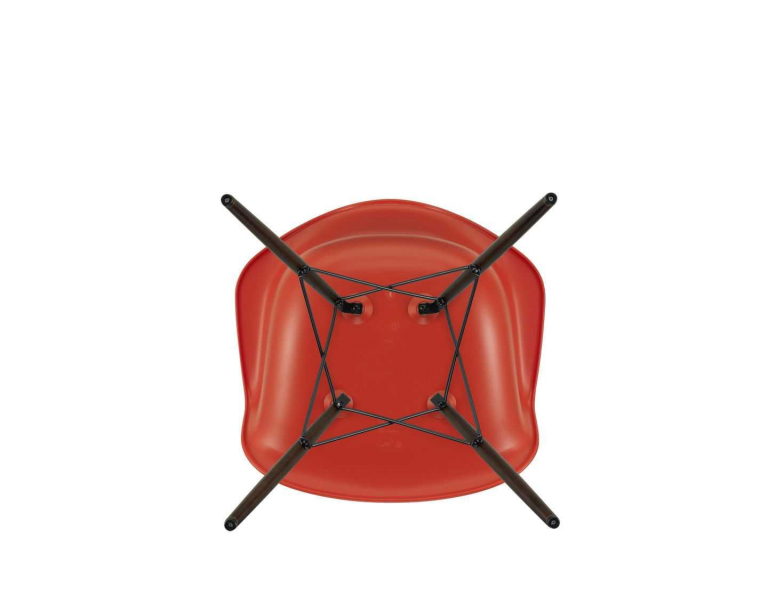Vitra Eames DAW stoel donker esdoorn onderstel, Mustard