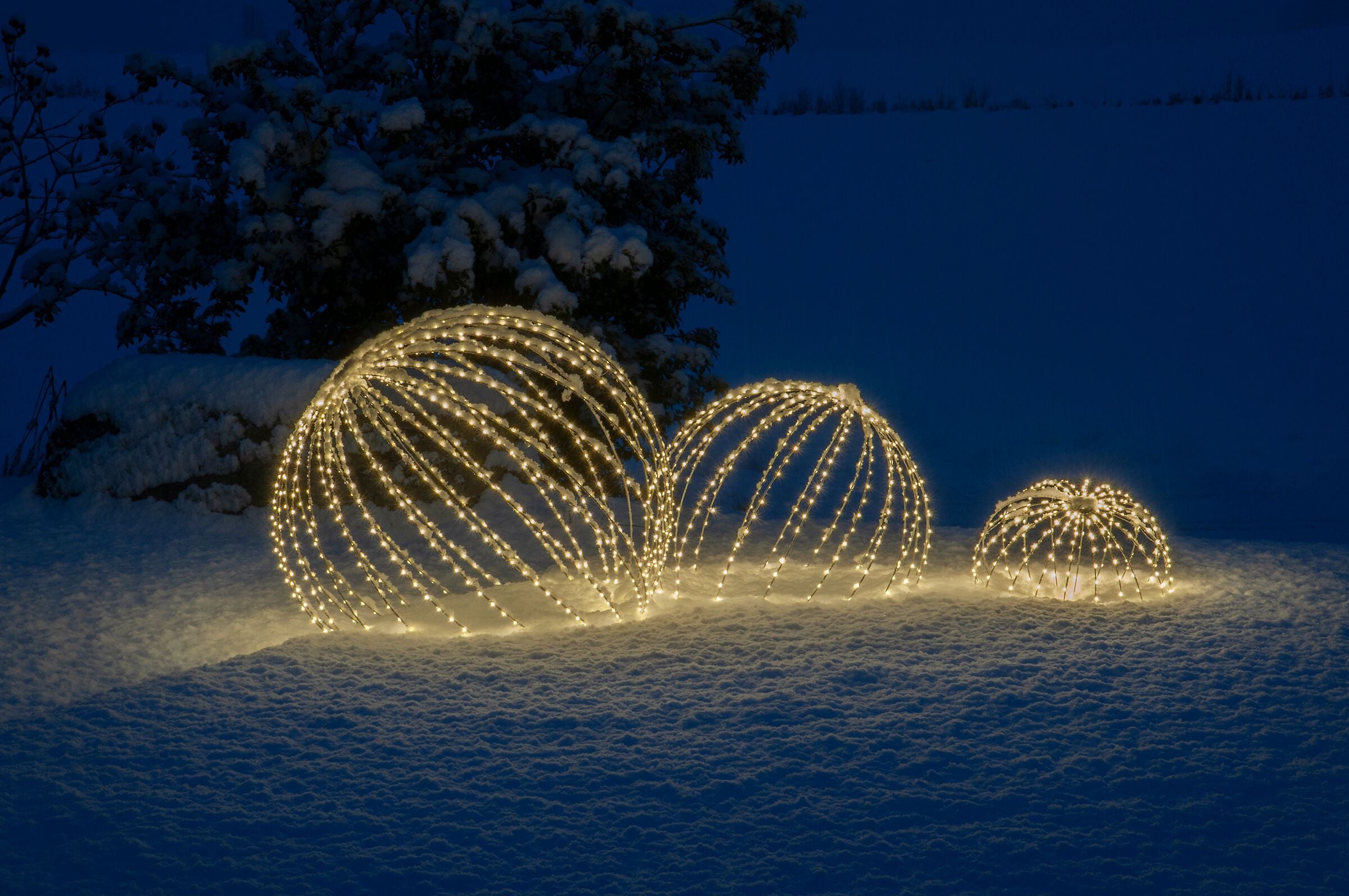 ROYAL BALL LED Licht - Silberfarbig / D: 60.0 cm