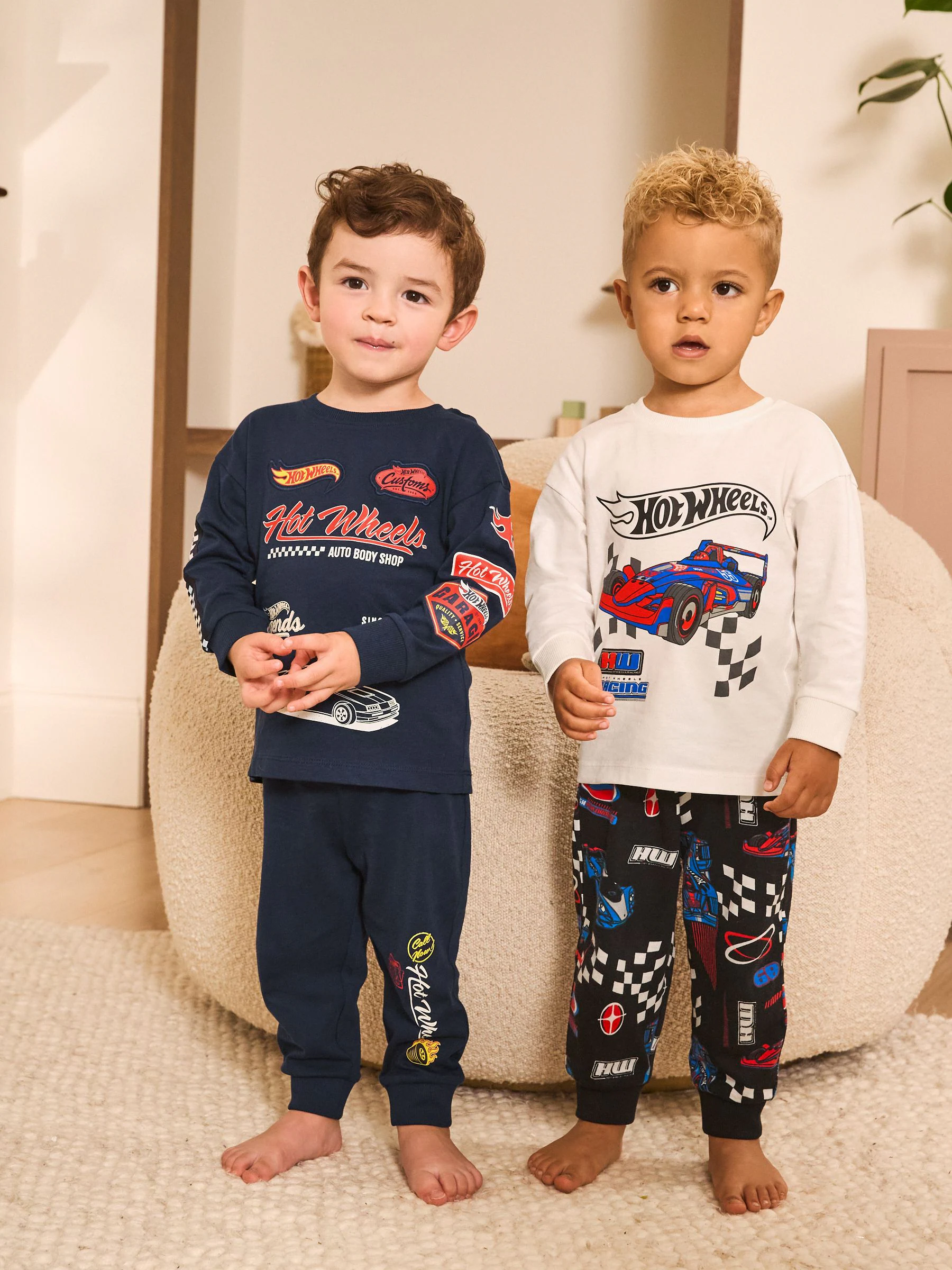Multi Hot Wheels - Gelicentieerde knusse pyjama's 2 pack (9mnd -9jr)