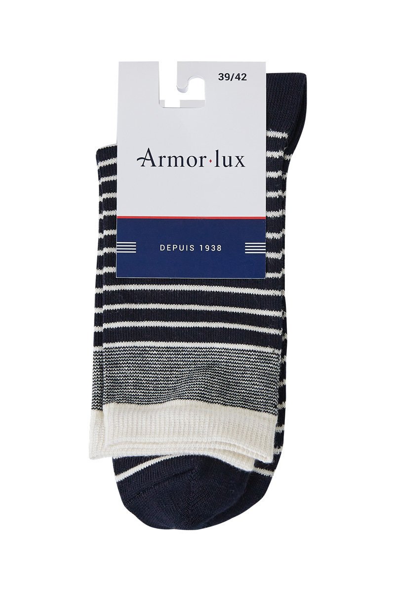 Chaussettes rayées - coton
