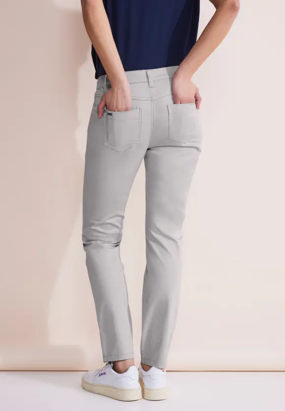 Casual Fit Hose - chalk grey