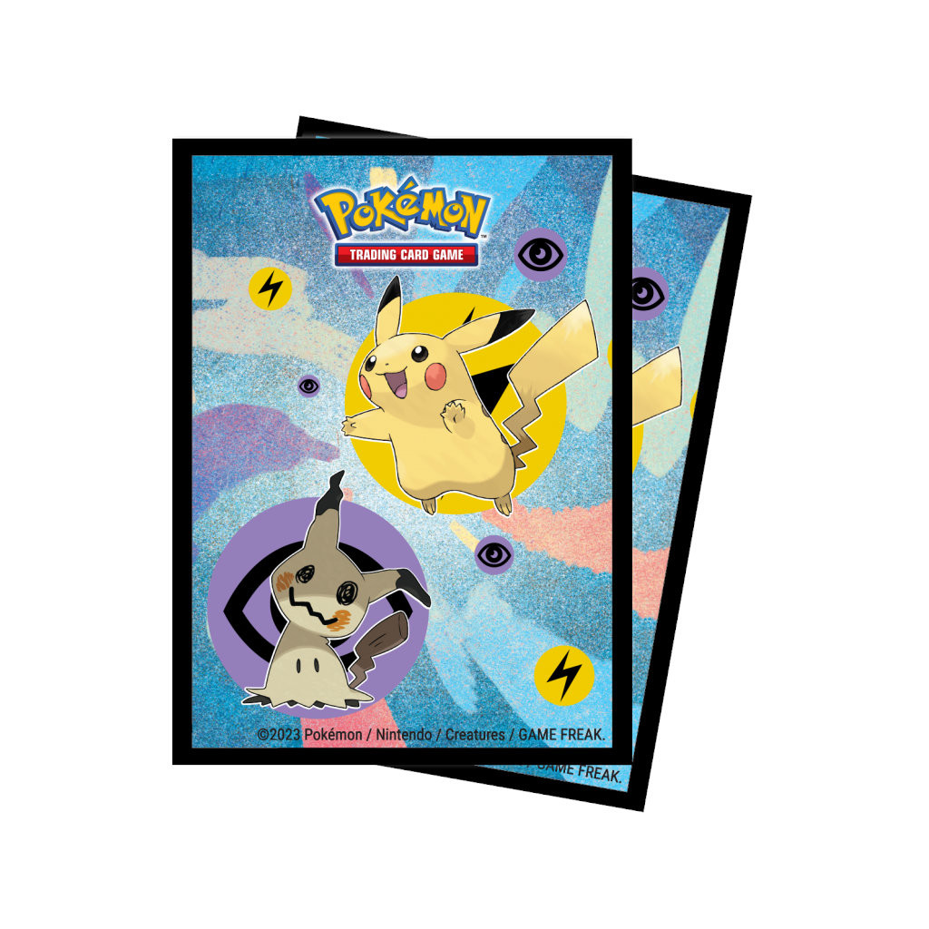 Pokémon - Pikachu & Mimiqui - 65 Protège Cartes