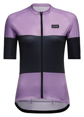 Maillot Manches Courtes Gore Wear Spirit Stripes Violet/Bleu
