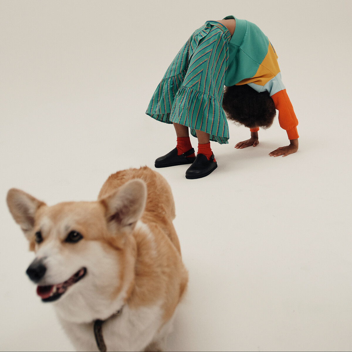 TINY X LA REDOUTE<br>Saia ampla listrada
