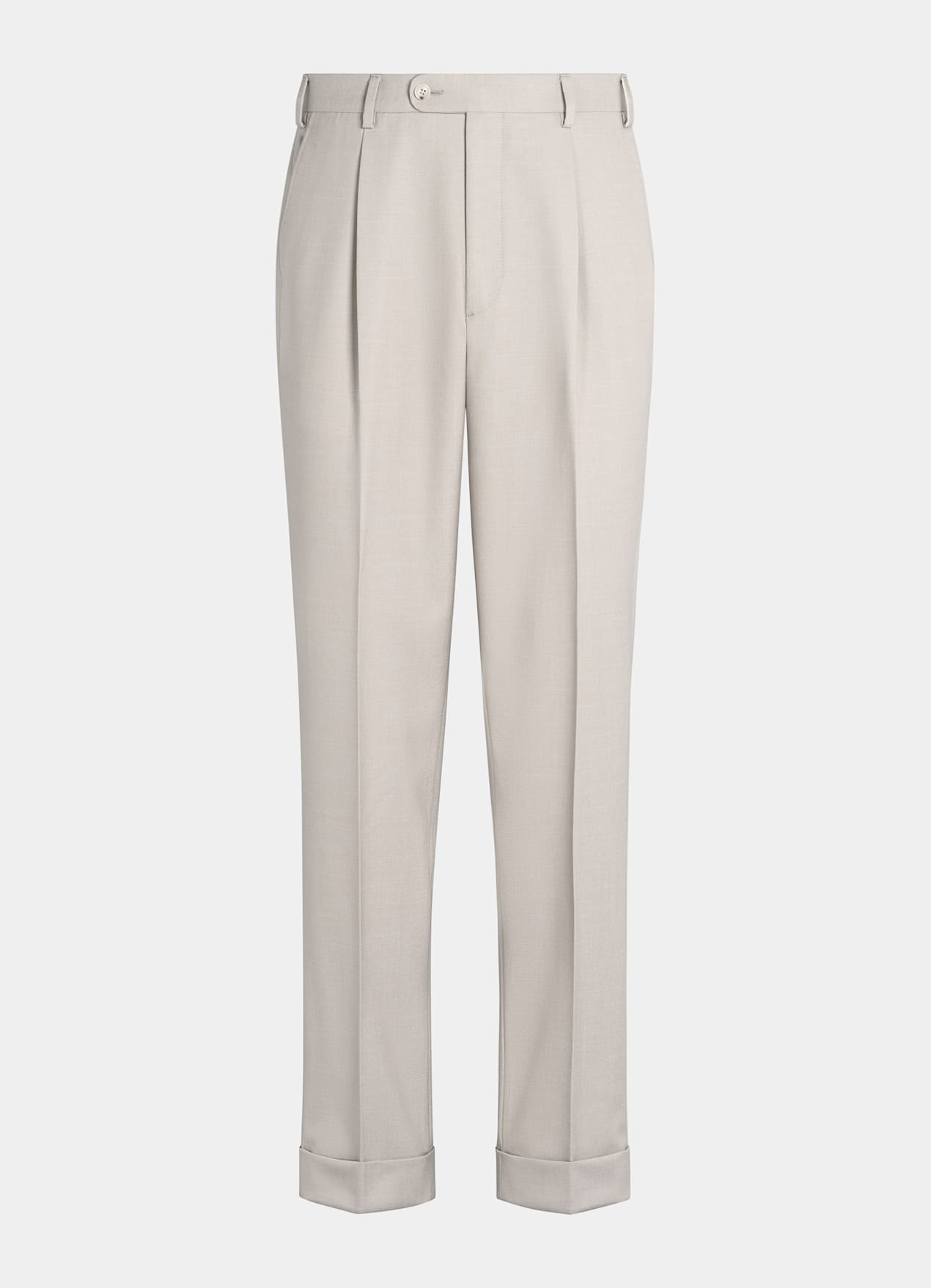 Pantalon Wide Leg Tapered taupe clair