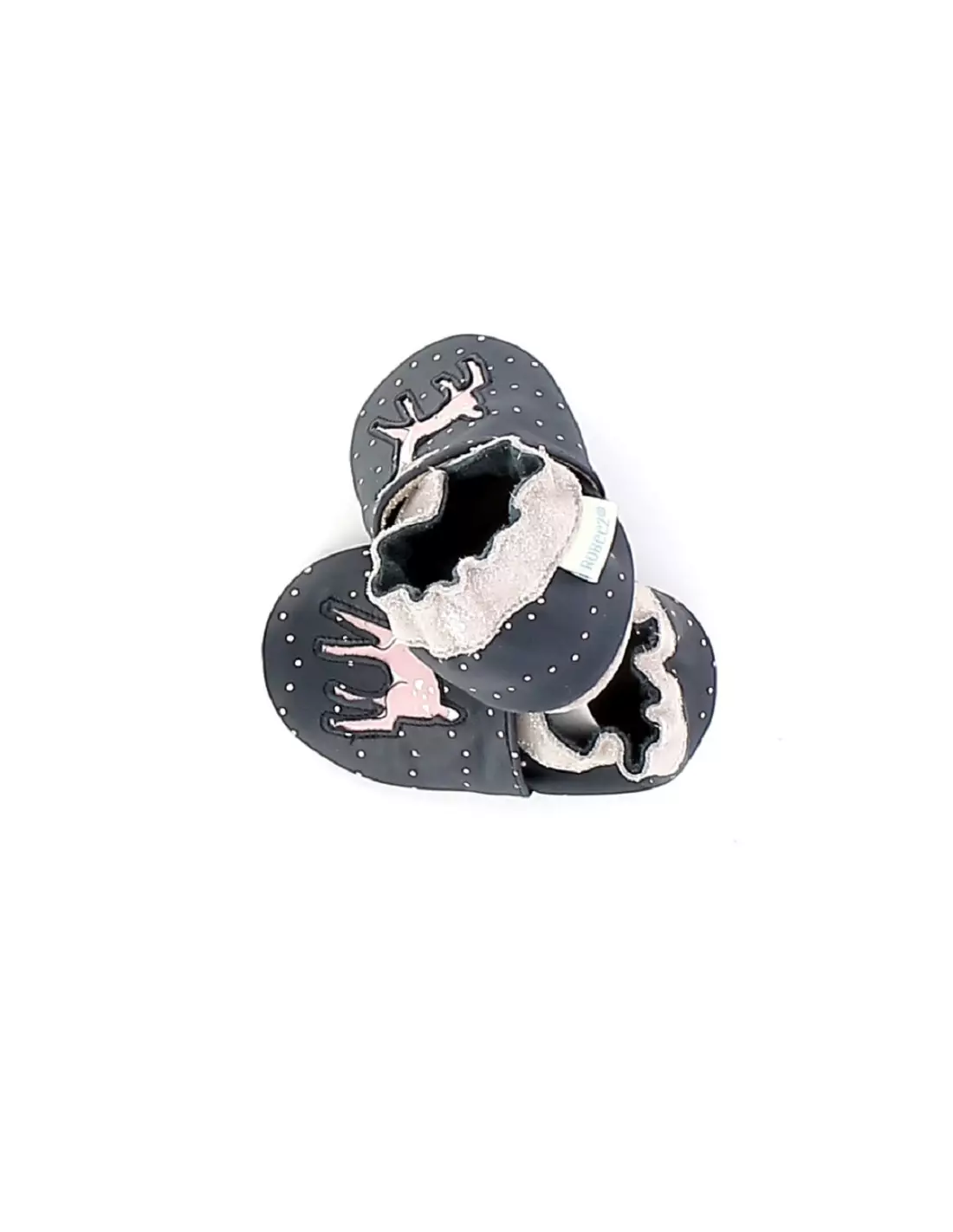 ROBEEZ LITTLE FAWN - Pantoufles & chaussons Marine