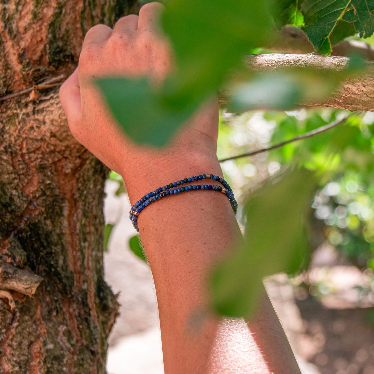Bracelet Lumia en pierres naturelles Lapis-Lazuli