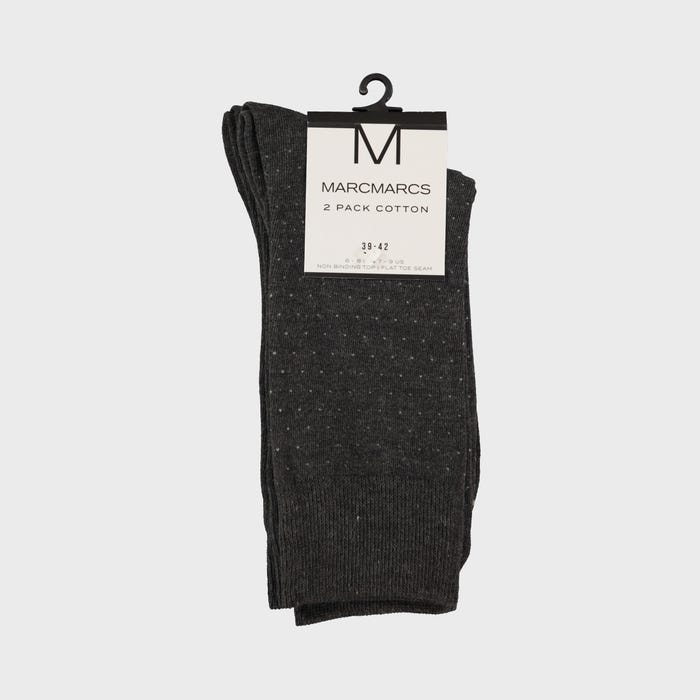 Marcmarcs-2-pack herensokken bolletjes
