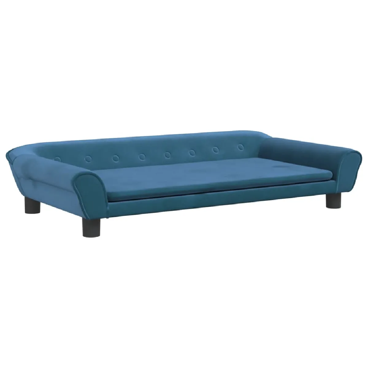 vidaXL Canapé pour enfants bleu - 100x50x26 cm - Velours