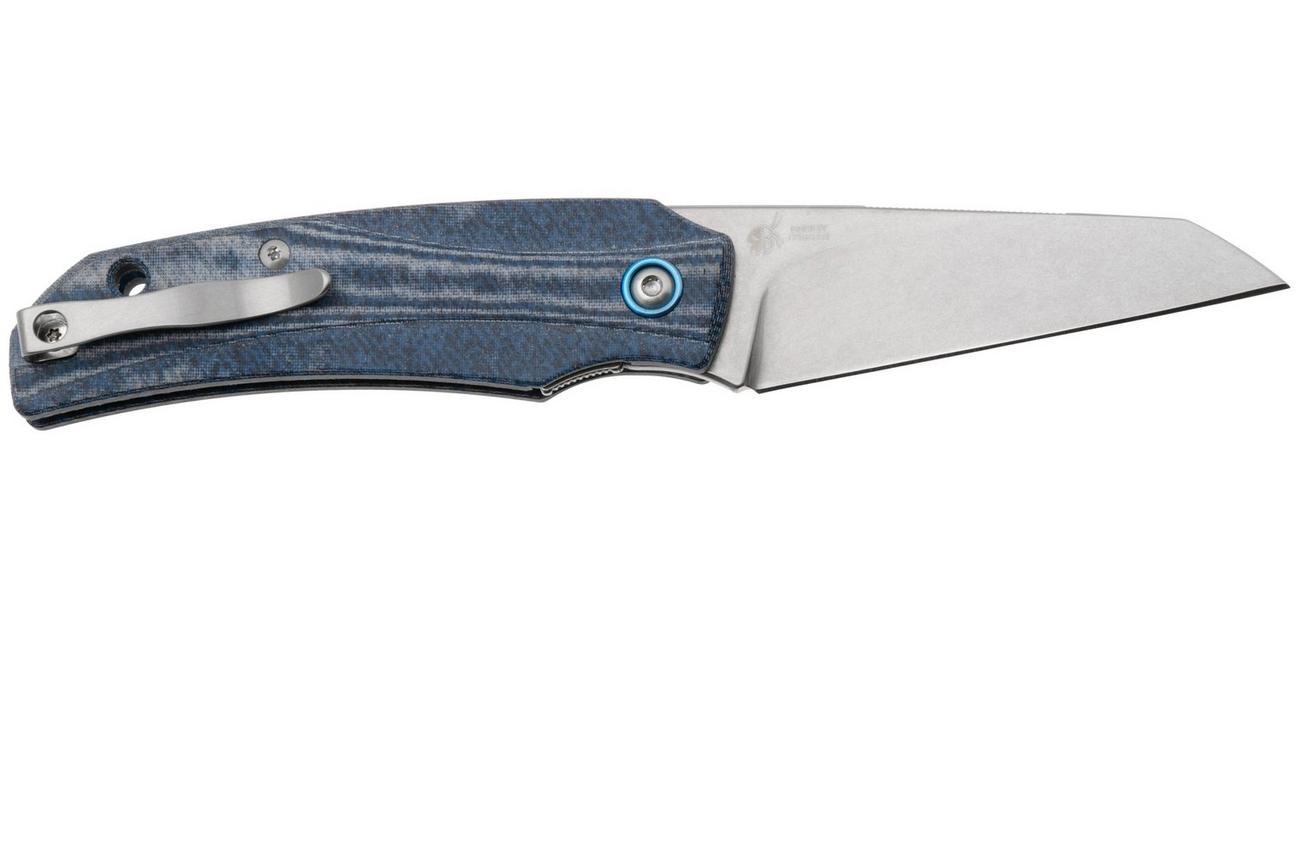 MKM Ice MK IC-DC Stonewashed Magnacut, Demim Micarta, zakmes, Tommaso Rumici en Denis Simonutti design