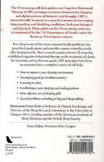Overcoming Insomnia and Sleep Problems: A self-help guide using cognitive behavioural techniques - Overcoming Books (Paperback)