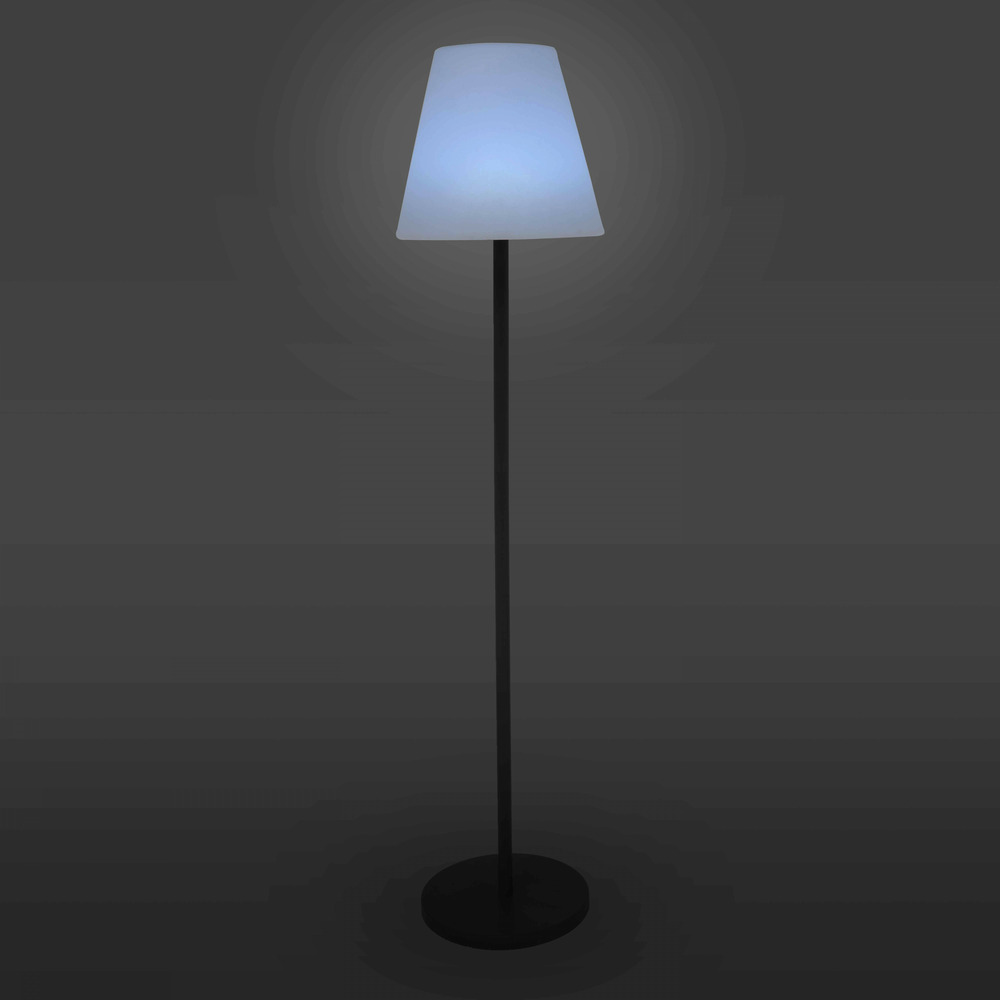 Lampadaire en acier anthracite