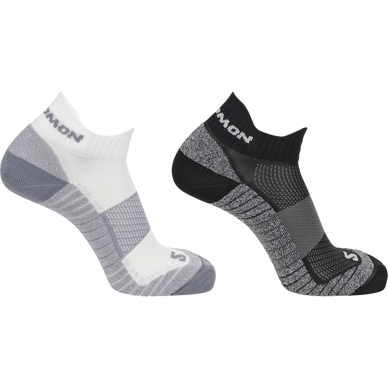 Salomon Socken Run Ankle, 2 Paar 45-47, weiss