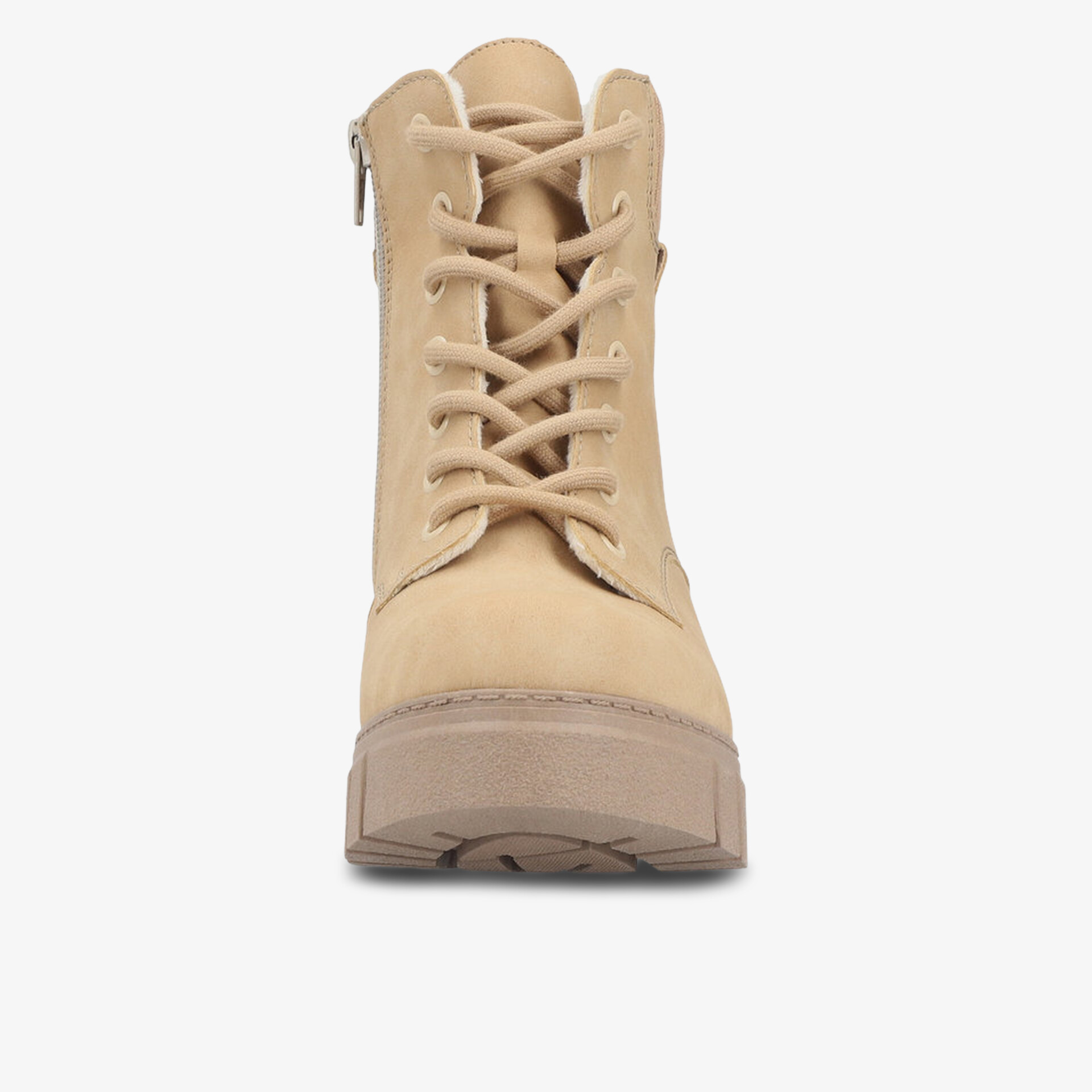 rieker Damen Schnürstiefeletten beige
