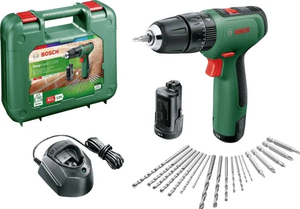 Batteri slagboremaskine Bosch Home and Garden EasyImpact 1200 2 gear