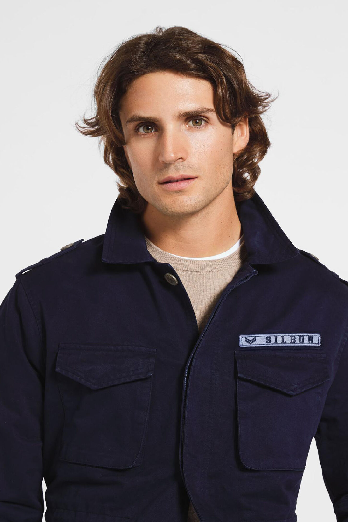 Chaqueta peça de roupa corante azul marino - Azul marino