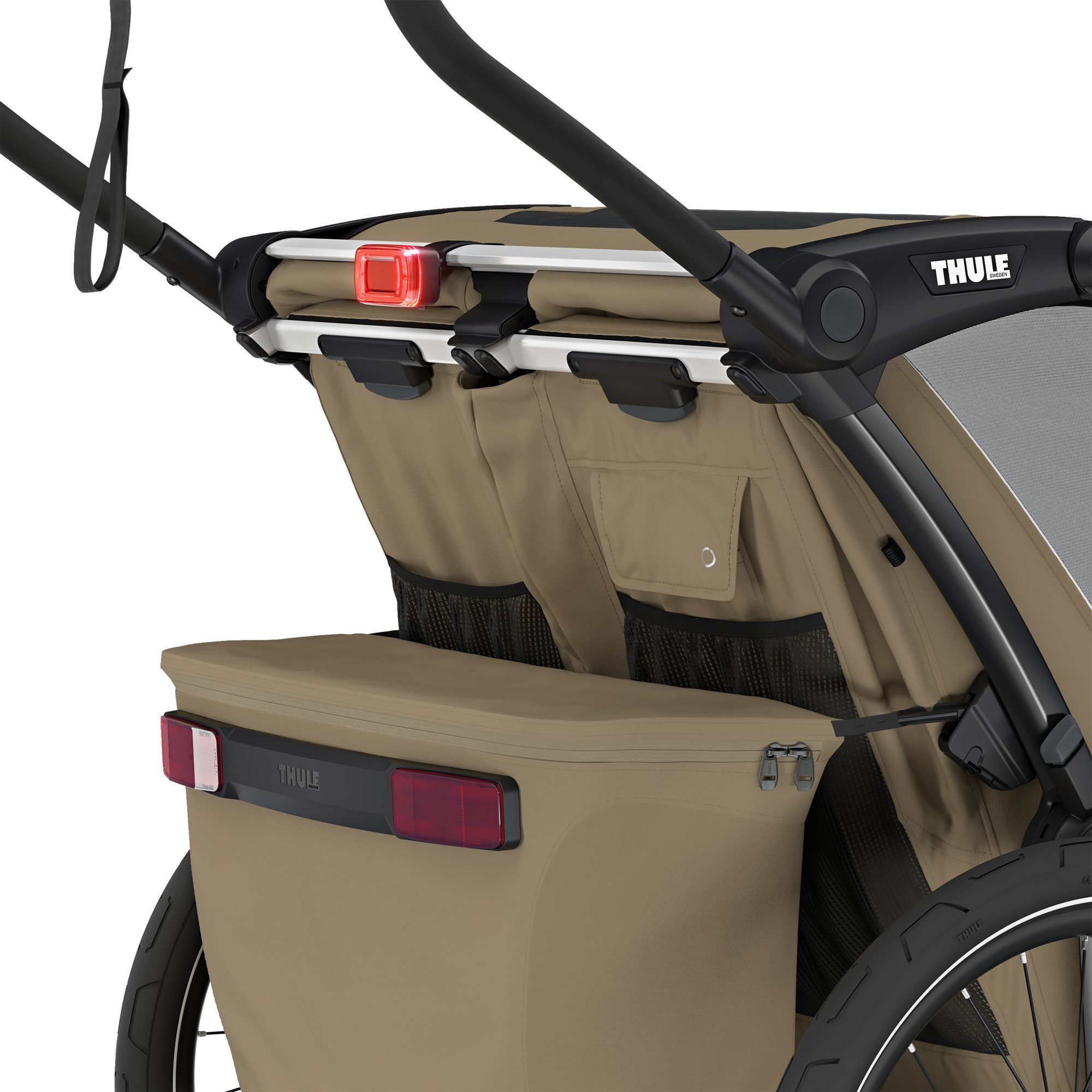 Thule Chariot Cross 2 Double Fahrradanhänger 2 Sitzer khaki
