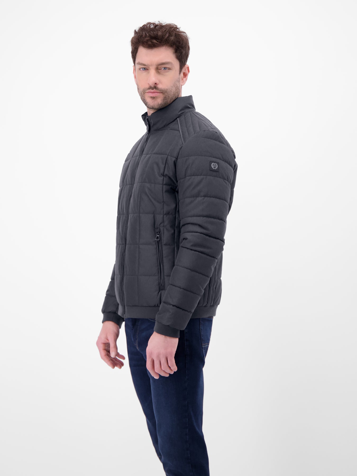 Steppjacke in Woll-Optik