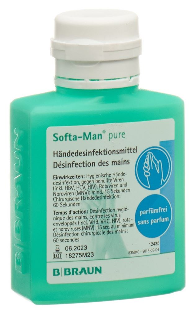 SOFTA-MAN Händedesinfektion<br>100 ml, flüssig, alkoholisch ohne Parfum