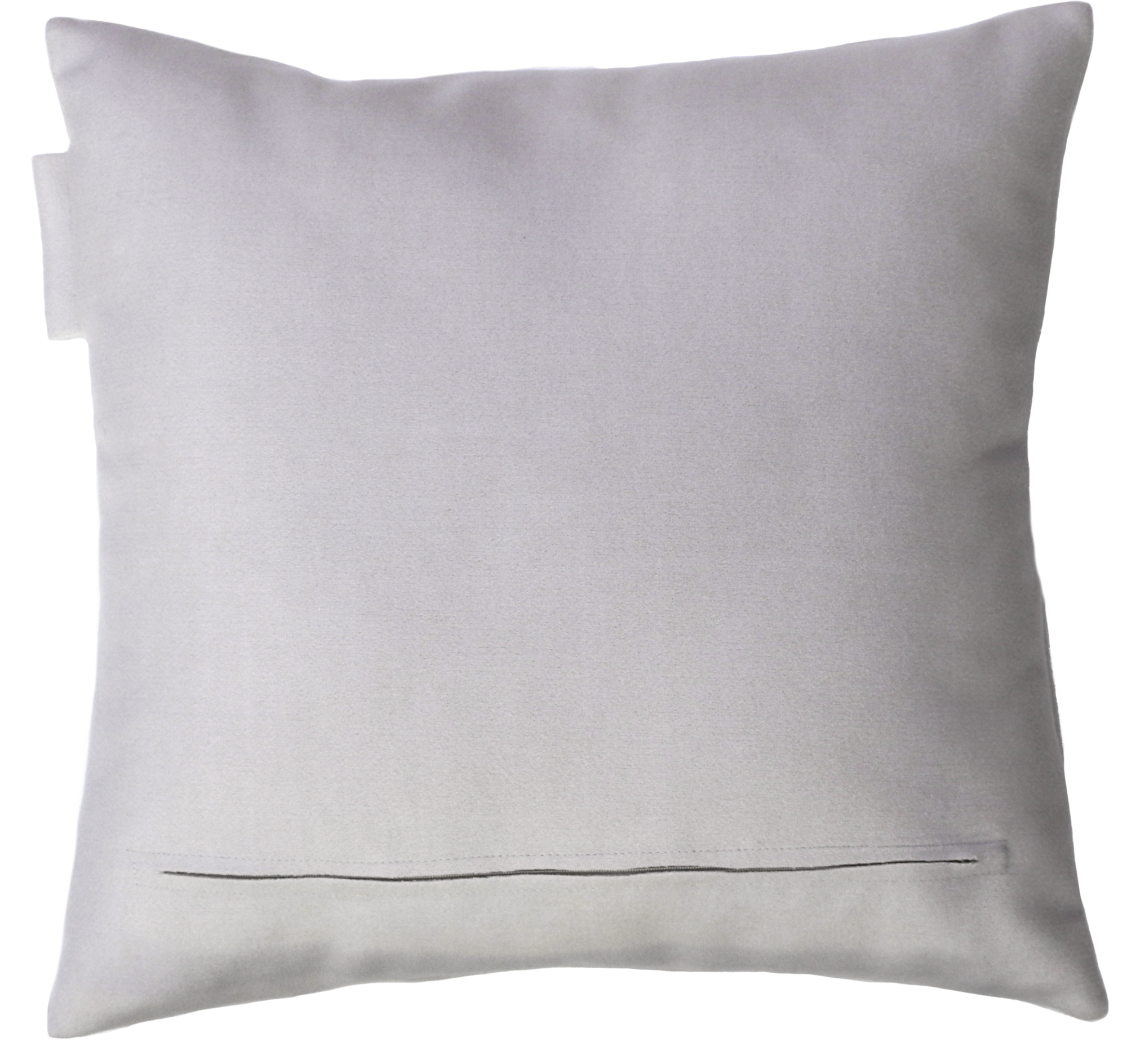 kussen 3 streep label zand 48x48cm